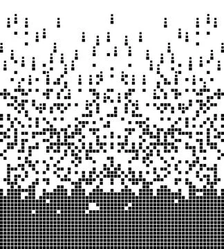 Dissolved filled square dotted vector icon with disintegration effect. Rectangle Stockillustratie