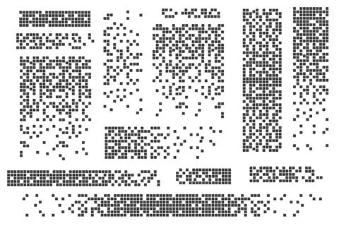 Dissolved filled square dotted vector icon with disintegration effect. Vector Illustrazione stock