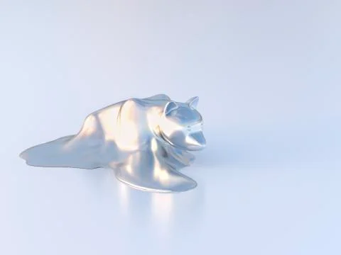 Dissolving bear figurine Stock Illustration