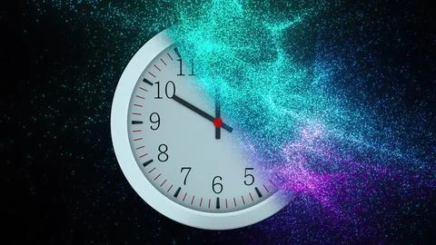 Dissolving clock 스톡 일러스트