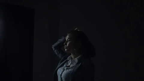 Dissolving the hair Stock Footage 81177545