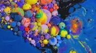 Dissolving Paint In Water Chemical Reaction Universe Of Color Concept Stock Footage