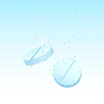 Dissolving Pills Stock Illustration