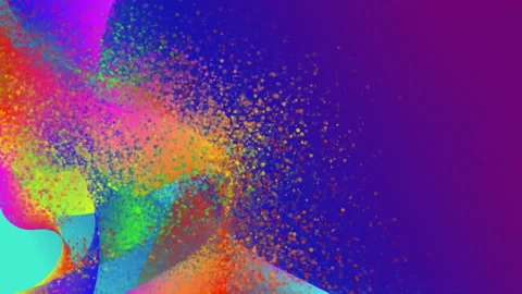 Dissolving Rainbow Colored Background with Copy Space Stock Footage 133014224
