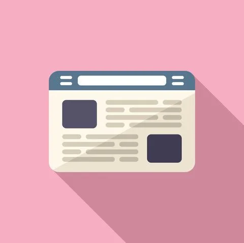 Distance education icon flat vector. Online study 스톡 일러스트