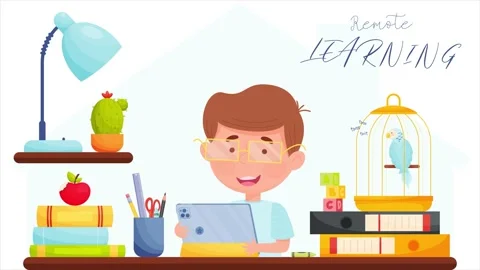 E Learning Cartoon Stock Footage ~ Royalty Free Stock Videos | Pond5