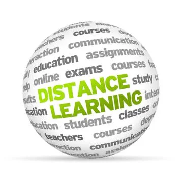 Distance learning Stock Illustration