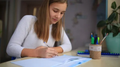 Distance learning online education Stock Footage 146584184