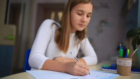 Distance learning online education Stock Footage 146584429