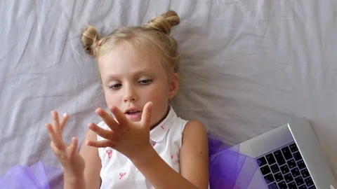 Distance Learning Quarantine Video stock 124272038