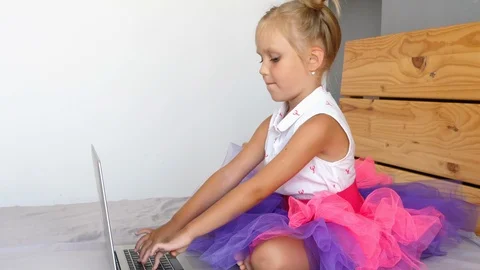 Distance Learning Quarantine Video stock 124842479