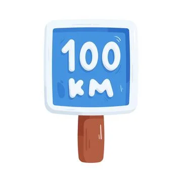 Distance marker Stock Illustration