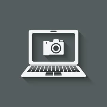 Distance online learning symbol Stock Illustration