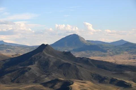 Distance view of mountains Stock-Fotos