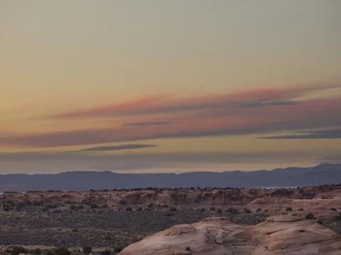 Distance view of valley Stock Photos