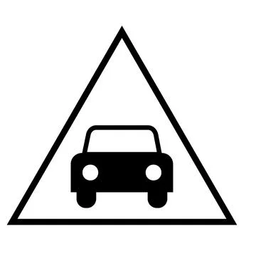 Distance warning light car warning light symbol useful for automotive design Stock Illustration