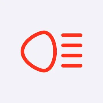 Distant beam icon stock vector illustration flat design Stock Illustration