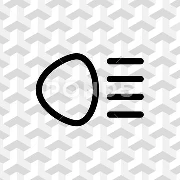 Distant beam icon stock vector illustration flat design Stock Illustration
