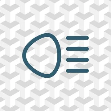 Distant beam icon stock vector illustration flat design Stock Illustration