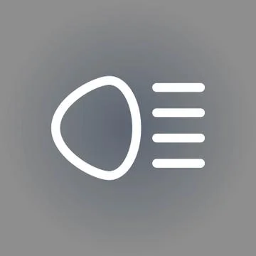 Distant beam icon stock vector illustration flat design Stock Illustration