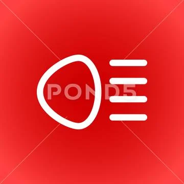 Distant beam icon stock vector illustration flat design Stock Illustration