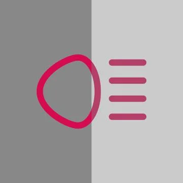 Distant beam icon stock vector illustration flat design Stock Illustration