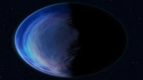 A Distant Blue Planet Stock Footage 289132355