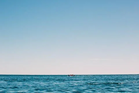 Distant boat Stock Photos