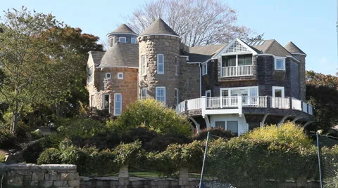 Distant Chateau Stock Footage 40812703