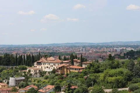 Distant city view Stock Photos