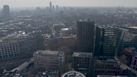 Distant Drone View of Buckingham Green, Daytime, 4K/25F Stock Footage 175282037
