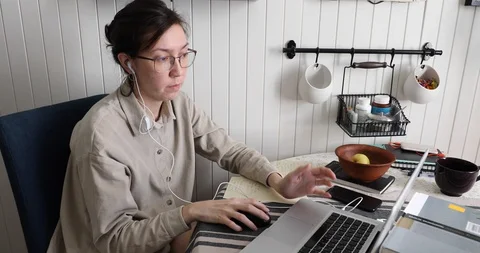 Distant education at home concept. Stock-Footage 126997452