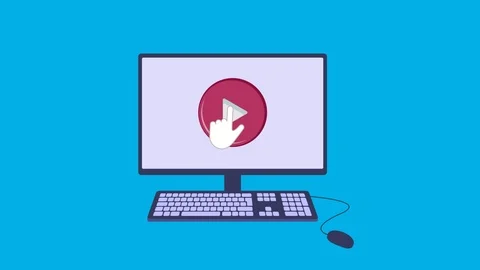 Distant education.animated video Stock Footage 105650360