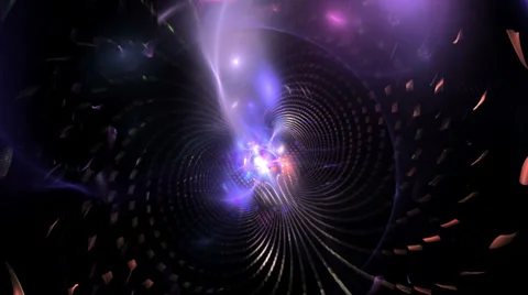 Distant energy sphere emitting plasma clouds and particles animation loop Video stock 37992439