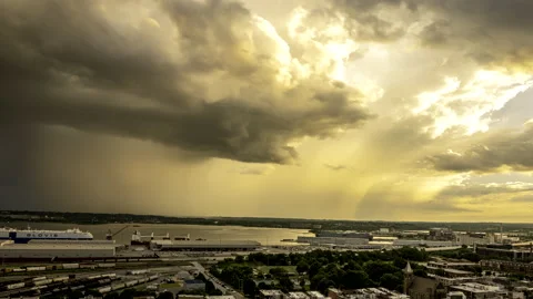 Distant evening storms 02 H265-422 Rec.2020F 4KUHD 30 UHQ Video stock 202323737