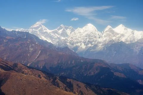 Distant Everest View Stock Photos