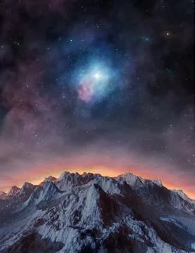 Distant exoplanet Foto stock