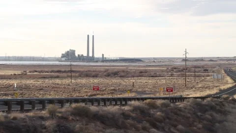 Distant Factory Stock Footage 1636366