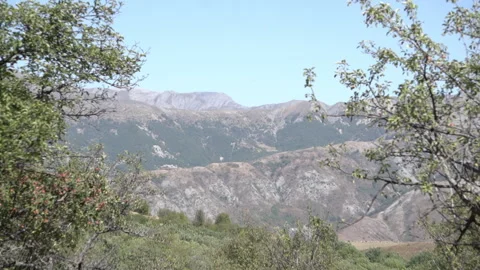 Distant Green Mountains Stock Footage 317888787