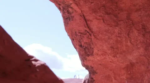 Distant Hikers Stock Footage 22359578