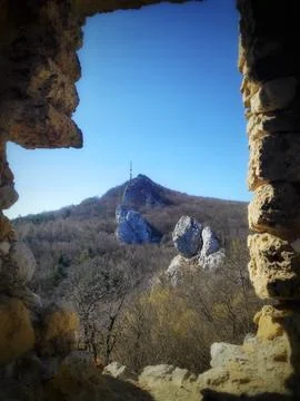 Distant Hilltop View 库存照片