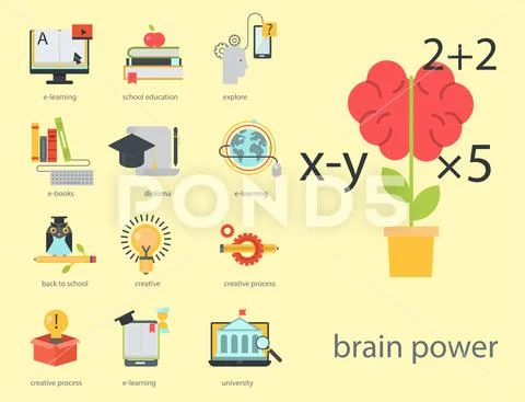 Distant learning flat design online education video tutorials staff training Stockillustratie