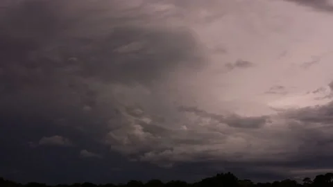 Distant Lightning Approaching (2160p 29.97) Stock Footage 166811814