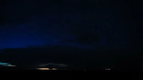 Distant Lightning Stock Footage 54741761