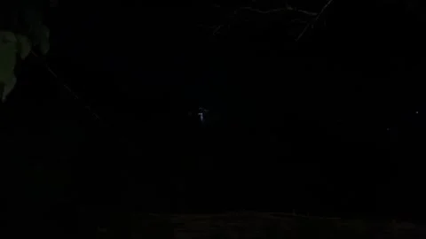 Distant lightning over mountains at night, Sa Pa, Vietnam Stock Footage 341664995