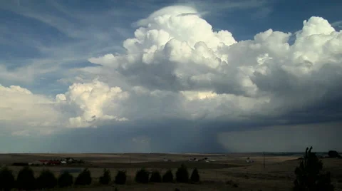 Distant Microbursts Stock Footage 54747460