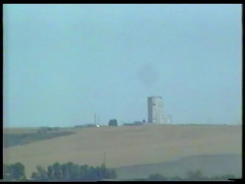 Distant Mine Tower Stock Footage 342688374
