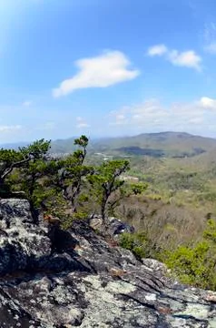 Distant mountain view Stock Photos