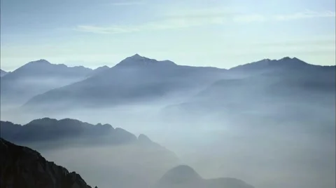 Distant mountains，majestic  Stock-Footage 57321454