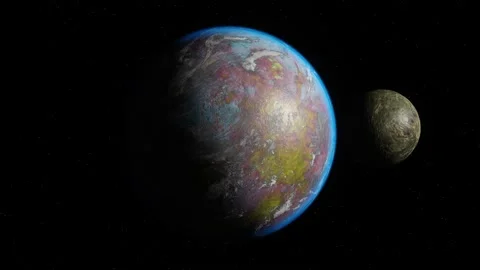 A distant planet 4K Stock Footage 147372667